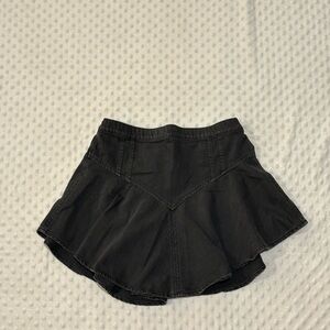 aerie Charcoal Gray/black Elastic Waist Shorts